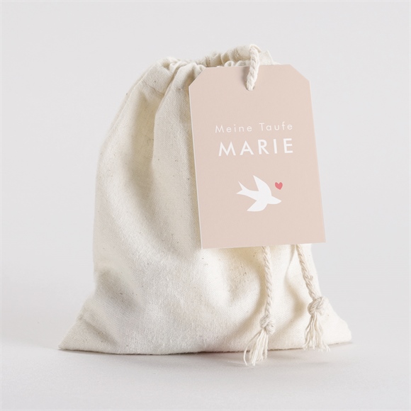 Geschenkbeutel Taufe Taube und Blumenkranz ref.N2911148