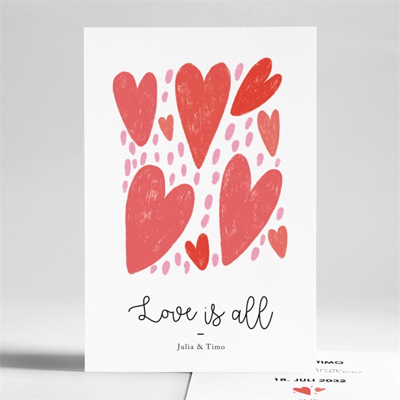 Hochzeitseinladung Herzen ref.N241287