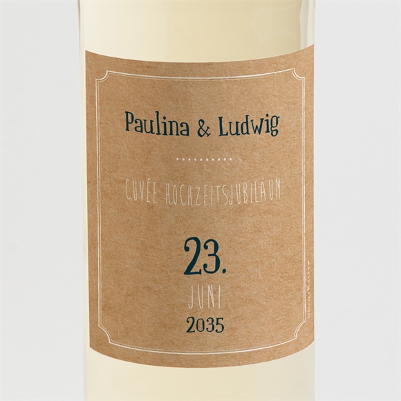 Flaschenetikett Hochzeitsjubiläum Vintage-Freude ref.N3002123
