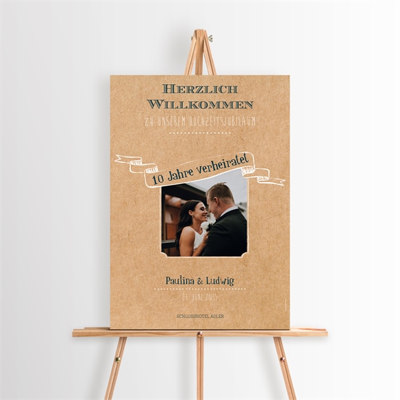 Willkommensschild Hochzeitsjubiläum Vintage-Freude ref.N260389