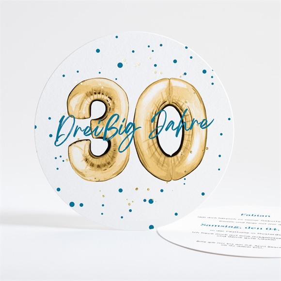 Geburtstagseinladung Luftballons 30 Jahre ref.N321284