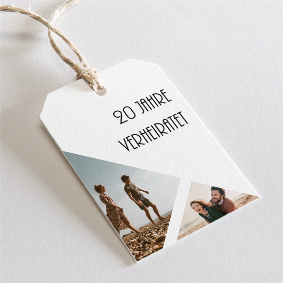 Geschenkanhänger Hochzeitsjubiläum Love-Stories ref.N291956