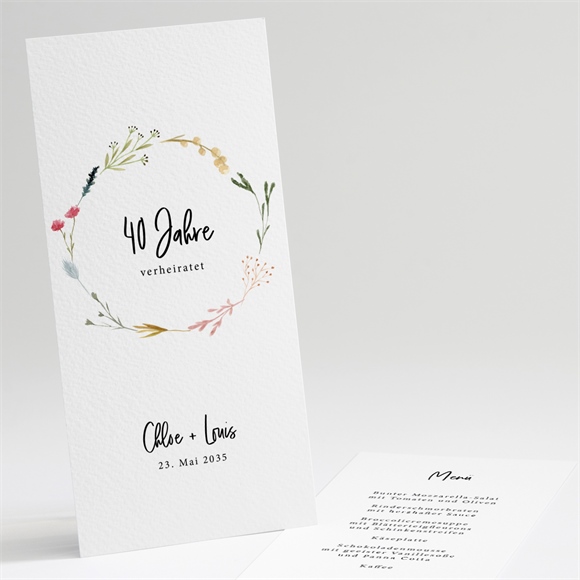 Menükarten Hochzeitsjubiläum Origamiliebe ref.N221341