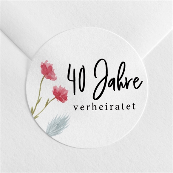 Aufkleber Hochzeitsjubiläum Origamiliebe ref.N3602174