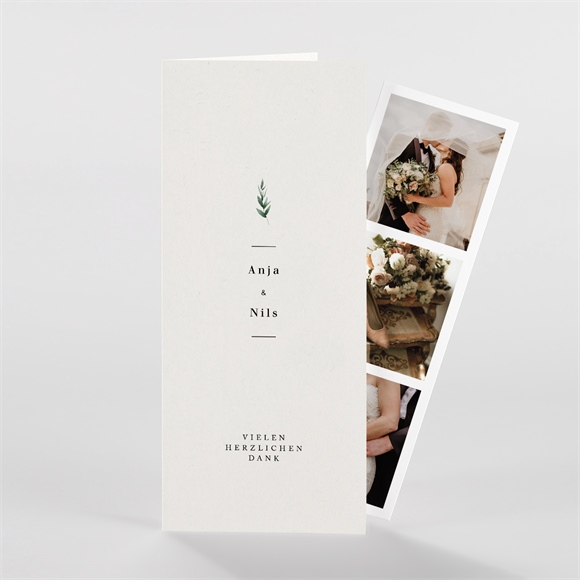 Dankeskarte Hochzeit Smaragdgrün ref.N981202