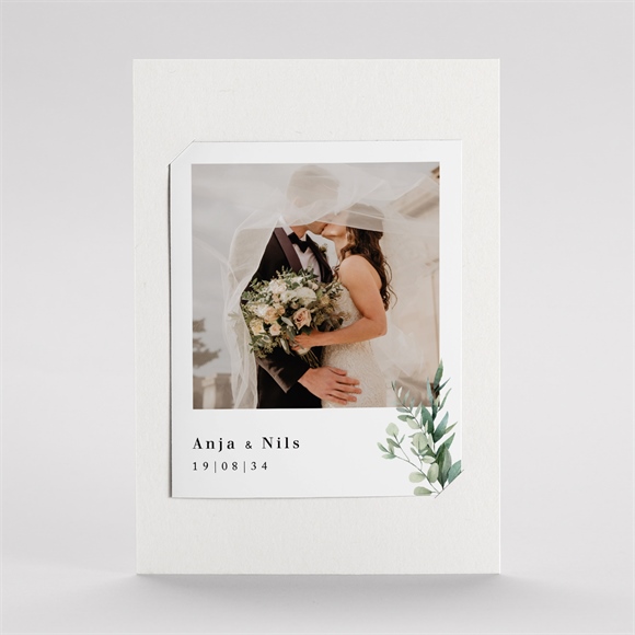 Dankeskarte Hochzeit Smaragdgrün - DUO ref.N231104