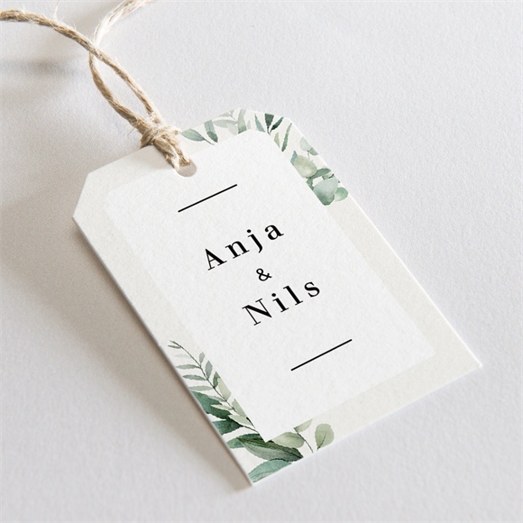 Geschenkanhänger Hochzeit Smaragdgrün ref.N291729