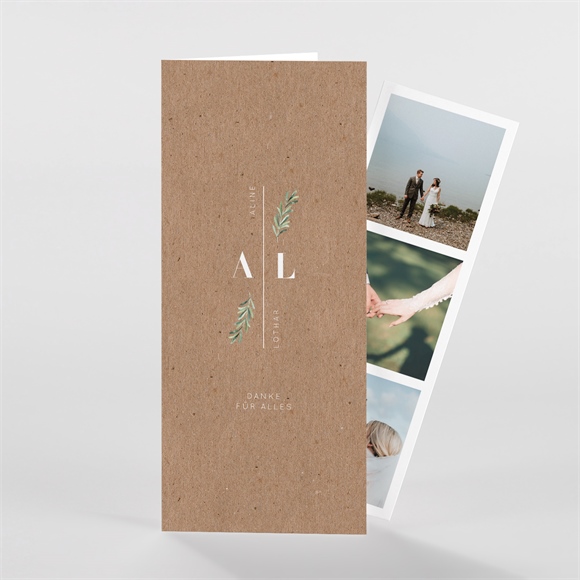 Dankeskarte Hochzeit Landluft  - Fotostreifen ref.N981157
