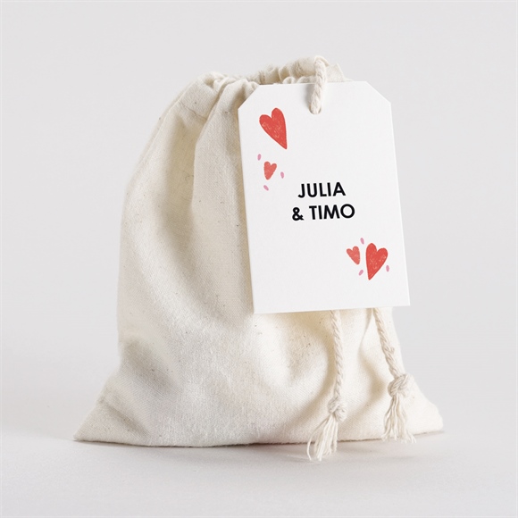 Geschenkbeutel Hochzeit Herzen ref.N291996