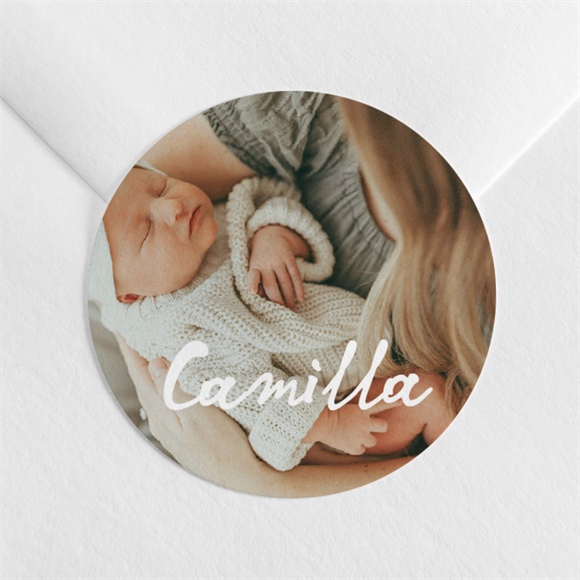 Sticker Geburt karomuster