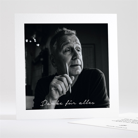 Trauerdanksagung Für Dich - Quadrat ref.N351638