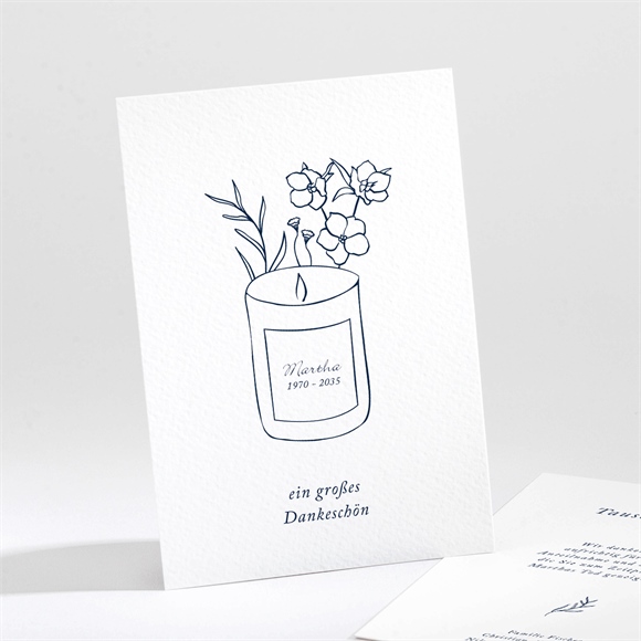 Trauerdanksagung Trauerkerze ref.N211728