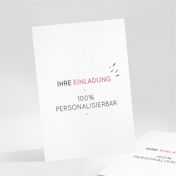 Geburtstagseinladung blanco - 10,5x14,5 cm (n25116)