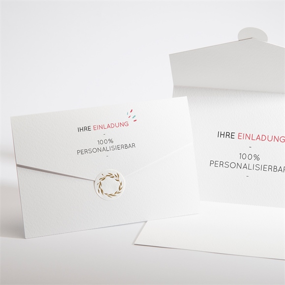 Geburtstagseinladung blanco - 17,4x11,8cm (n97179)