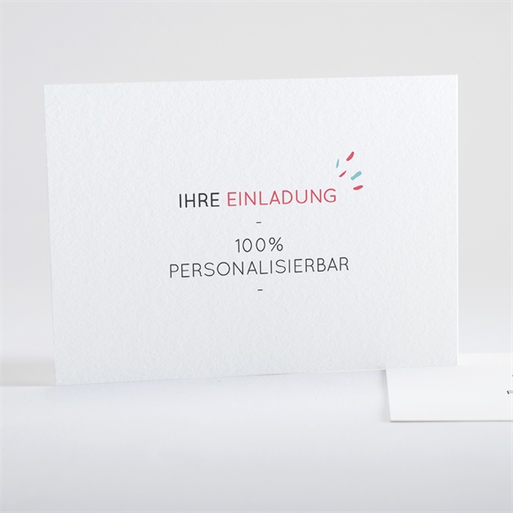 Geburtstagseinladung Blanco 14,5x10,5cm (N15170) ref.N15170