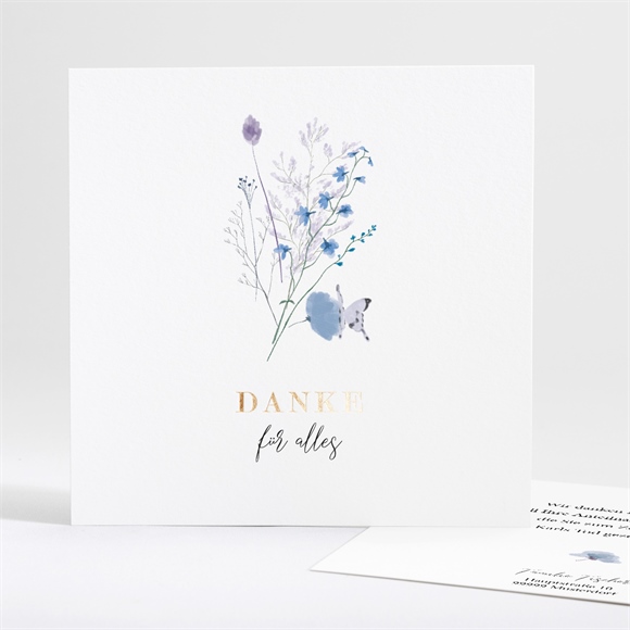 Trauerdanksagung Gegenwart & Erinnerung-Gold ref.N351267