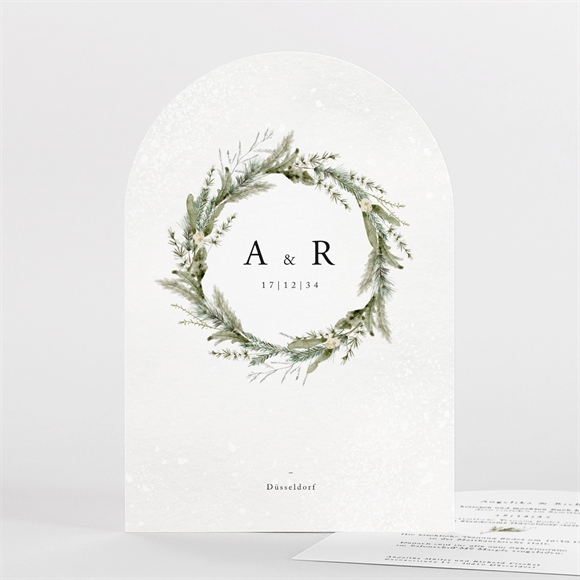 Hochzeitseinladung winterkrone