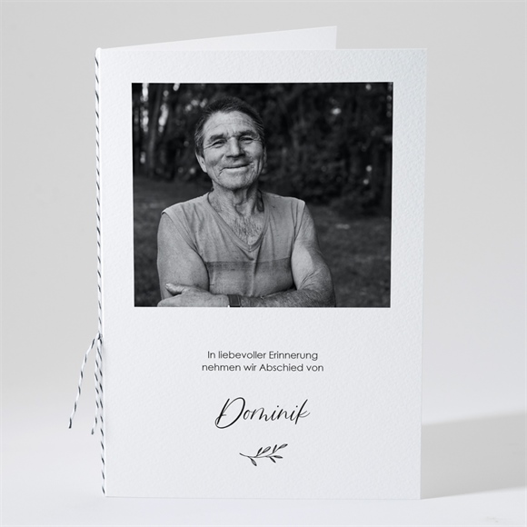 Kirchenheft Trauer Schwarz und weiß ref.N491627