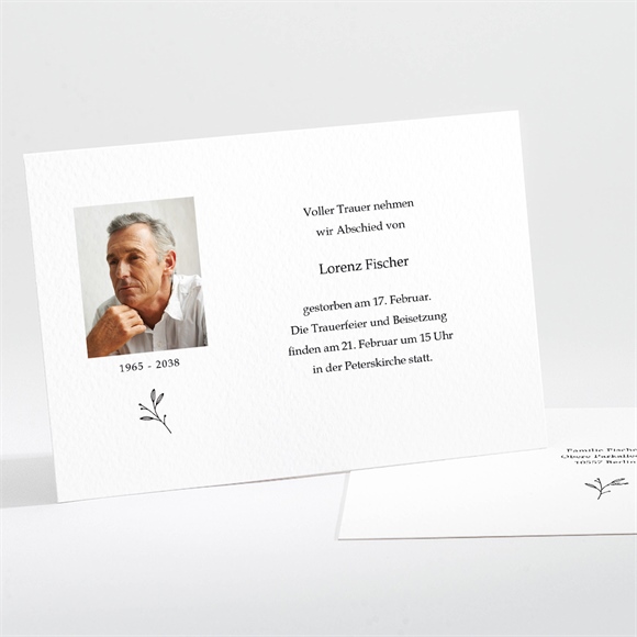 Trauerkarte Stiller Abschied ref.N111374