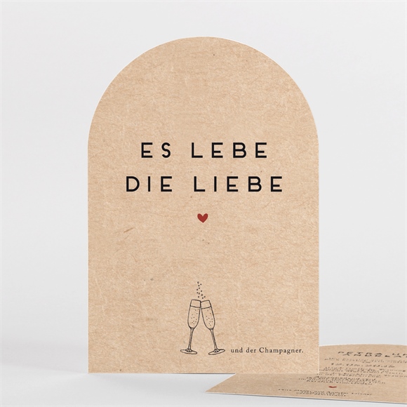 Hochzeitseinladung Es lebe die Liebe ref.N27159
