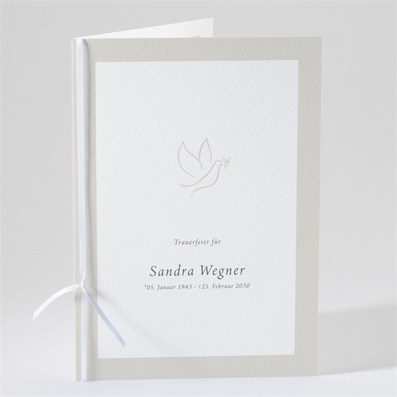 Kirchenheft Trauer Taube der Hoffnung ref.N491629