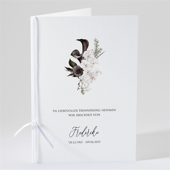 Kirchenheft Trauer Orchideen ref.N491635
