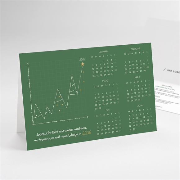 Weihnachtskarte Wachstumskurve ref.N41153