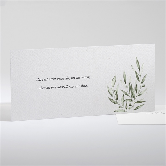 Trauerdanksagung Ewiger Olivenbaum - Quer ref.N131173