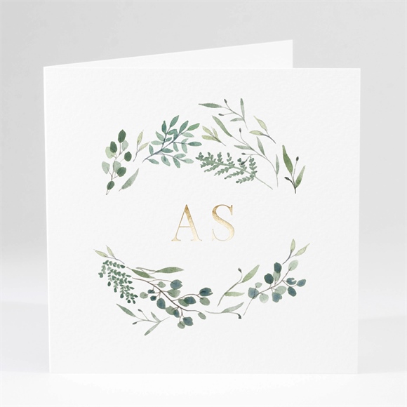 Hochzeitseinladung Fliegende Blätter - Gold-Klapp ref.N46175