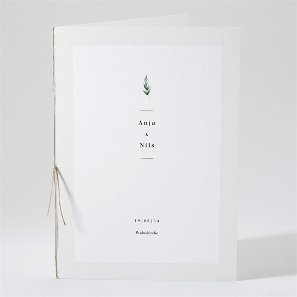 Kirchenheft Hochzeit Smaragdgrün ref.N491543